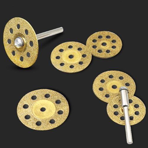 10個 丸穴ミニダイヤモンドカッター 回転式 直径22mm+軸 2本 ダイヤモンドビットブレードセット 研磨カッター ミニルーター/ルーター用 |  | 05