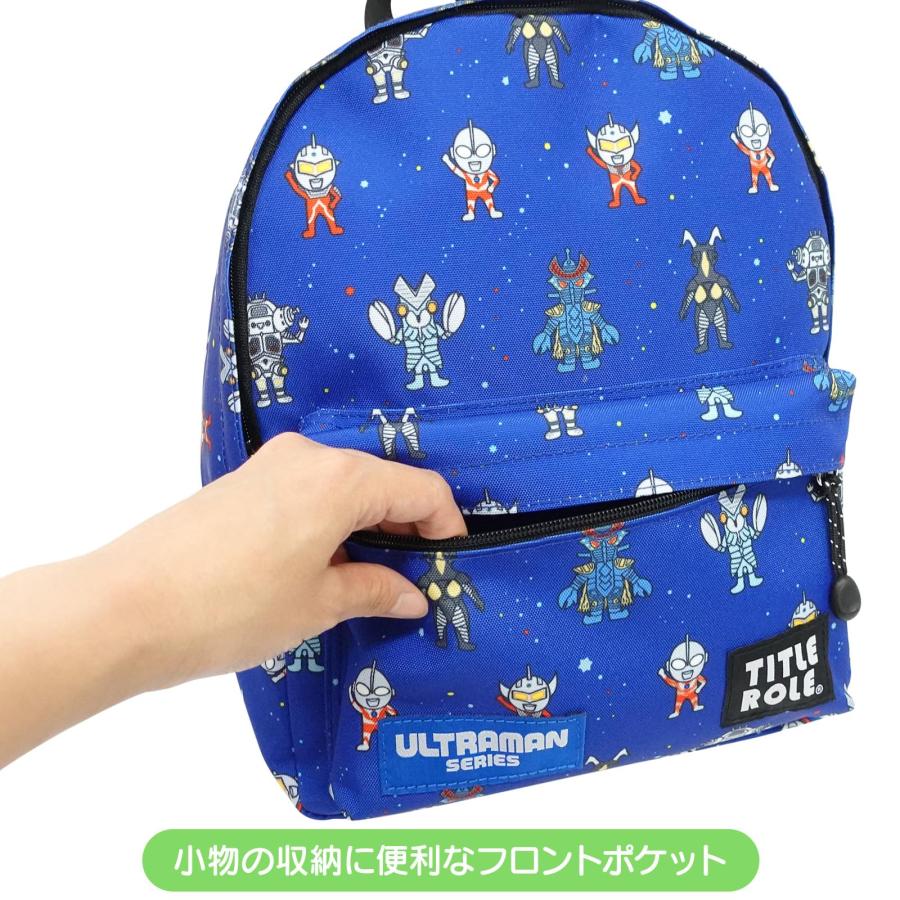 タイトルロール リュック ウルトラマン ヒーロー＆モンスター B5収納 大容量 グッズ キッズ ネイビー F |  | 05