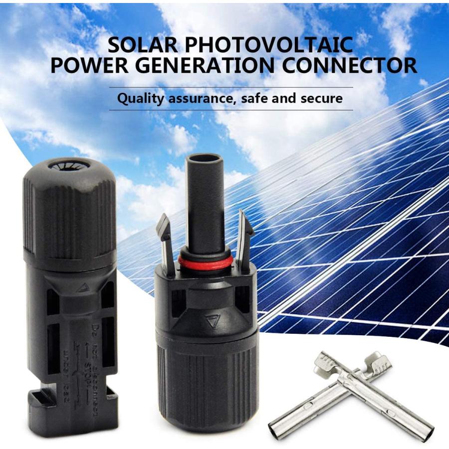 JUTOSU ソーラーパネルケーブルコネクタ MC4コネクター オス・メス ソーラーパネル 接続ケーブル用 IP67防水 高負荷 高耐熱 MC- |  | 02