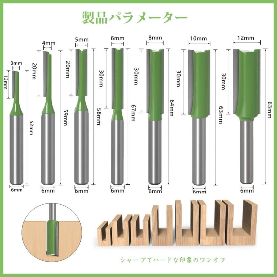超硬ビット ルータービット トリマービット 舌・溝カッター シングル/ダブルフルートビット 切削工具 産業用カッター 木工用工具 ストレートカッ |  | 01
