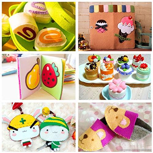 88枚 サイズが選べる カット フェルト ハード 生地 アクリル系繊維 厚さ1mm 不織布 クラフトフェルトマットDIY用 44色入り（20×2 |  | 05