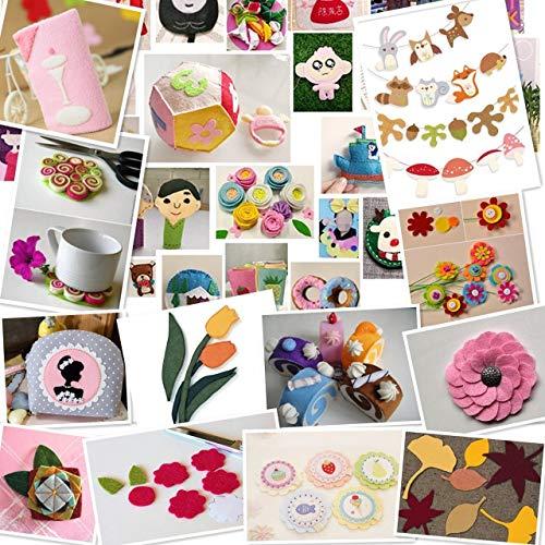 88枚 サイズが選べる カット フェルト ハード 生地 アクリル系繊維 厚さ1mm 不織布 クラフトフェルトマットDIY用 44色入り（20×2 |  | 06