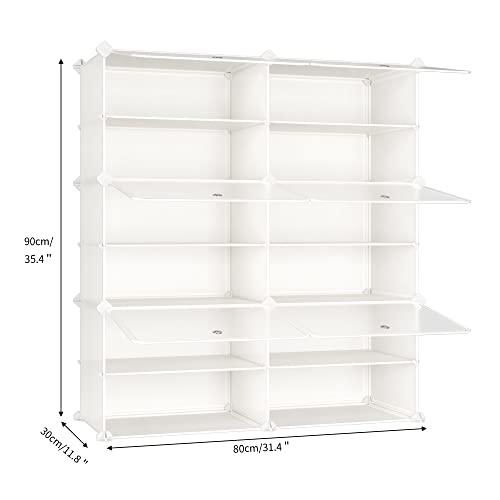 JOISCOPE 靴収納キャビネット オーガナイザー、多機能 2 x 6 段モジュール式キューブ収納靴収納キャビネット 省スペース、廊下寝室玄関 |  | 02