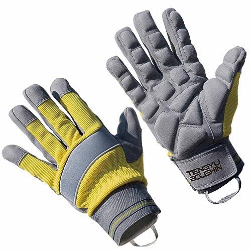 富士手袋工業 作業 天牛 防振手袋 LL グレー/イエロー 0035 | 