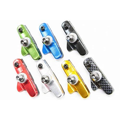 mi.Xim 軽量 シマノ／スラム互換 ロード用 キャリパーブレーキ用 カートリッジ式 ブレーキパッド ブレーキシュー アルミハウジング レッド |  | 02