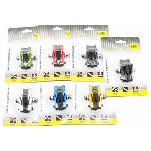 mi.Xim 軽量 シマノ／スラム互換 ロード用 キャリパーブレーキ用 カートリッジ式 ブレーキパッド ブレーキシュー アルミハウジング レッド |  | 04