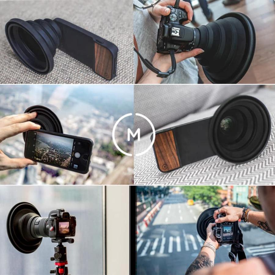 レンズフード 夜景撮影 レンズ ガラス越し撮影 窓ガラスの映り込み防止 反射防止 簡単装着 シリコンレンズ 一眼レフカメラ用 動画撮影 柔軟性 |  | 04