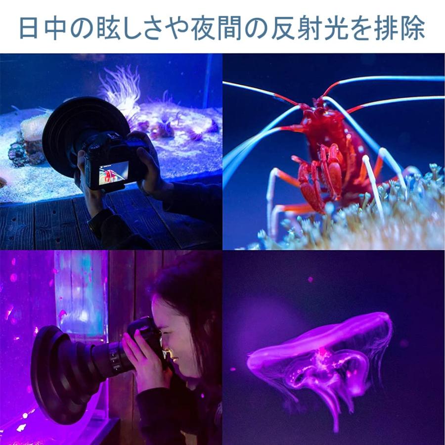 レンズフード 夜景撮影 レンズ ガラス越し撮影 窓ガラスの映り込み防止 反射防止 簡単装着 シリコンレンズ 一眼レフカメラ用 動画撮影 柔軟性 |  | 05
