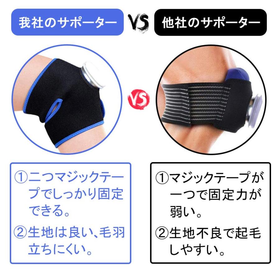 アイシングサポーター スポーツ用 アイスバッグサポーター 膝用 足首 固定用サポーター アイシングセット 肘 固定サポーター アイシング用 氷の |  | 05