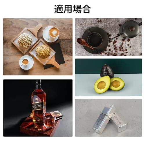 Meking 撮影背景セット 背景紙＋レフ板セット 9枚セット 木目/大理石/コンクリート/カラー柄 A3サイズ 小物撮影 商品撮影 雑誌 ジュ |  | 02