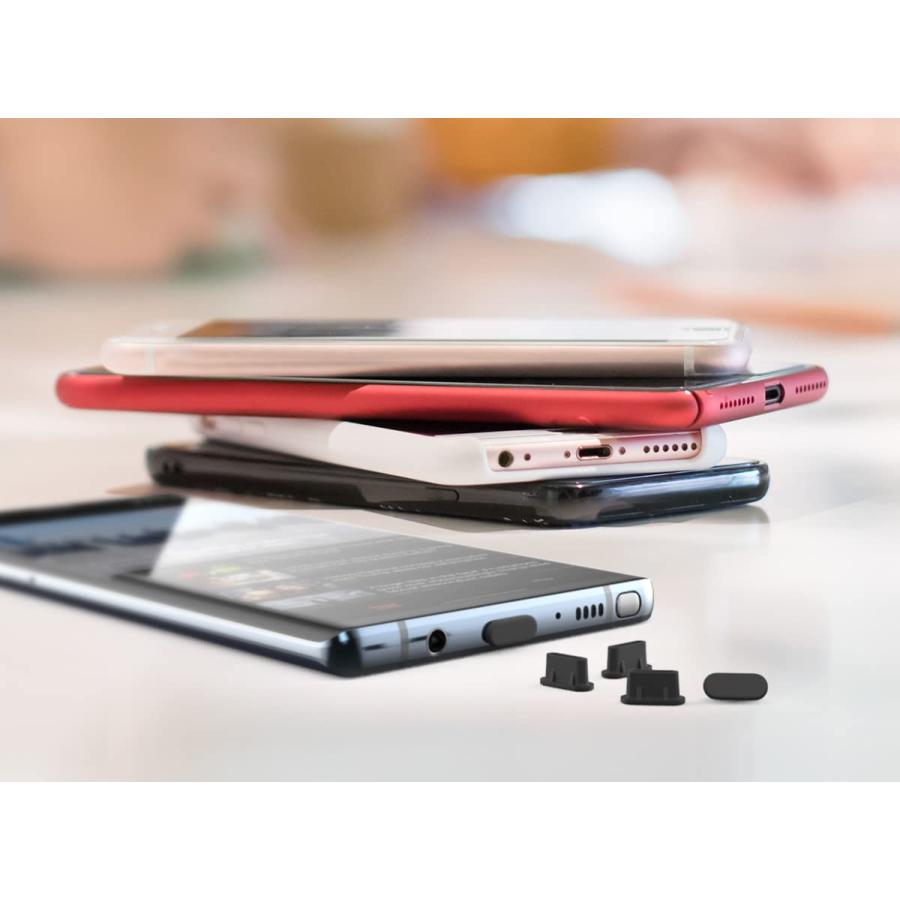 20個入り USB Type-C カバー キャップ コネクタカバー シリコン蓋 充電穴 防水 防塵カバー ブラック |  | 05