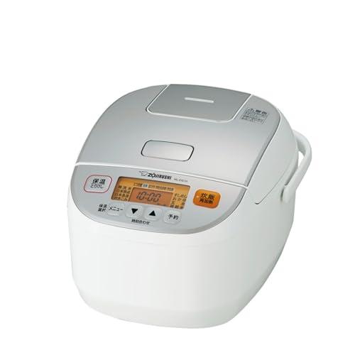 象印 炊飯器 5.5合 極め炊き マイコンタイプ 高火力 黒厚釜 保温24時間 ホワイト NL-DS10-WA | 