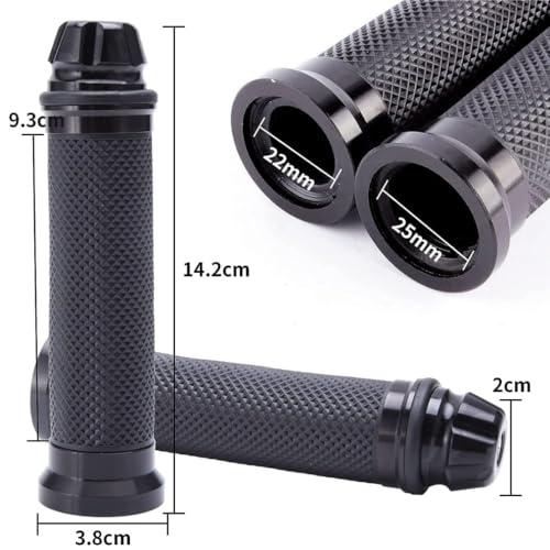 バイク グリップ 左右セット アルミ バーエンド 22.2mm カスタム バイク クリップ 汎用 ブラック色 |  | 01