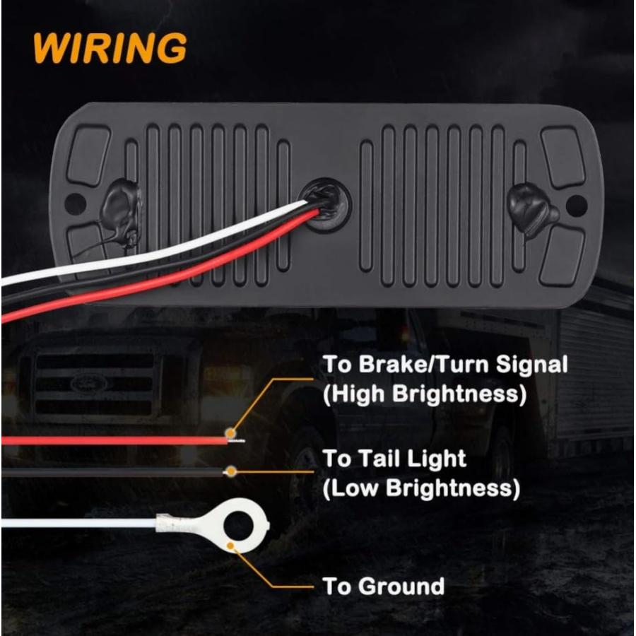 スーパーブライト 最新型ワイドボルテージモデル 12V 24V 兼用 LED テール ライト 防水 ブレーキランプ テールランプ 汎用 車 バイ |  | 02