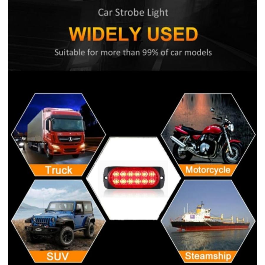 スーパーブライト 最新型ワイドボルテージモデル 12V 24V 兼用 LED テール ライト 防水 ブレーキランプ テールランプ 汎用 車 バイ |  | 06