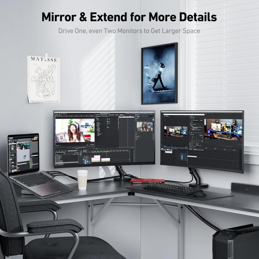 BENFEI 4K DisplayPort - HDMI 0.9m ケーブル アルミニウム シェル、ナイロン編組、単方向 DP 1.2 コンピュ |  | 06