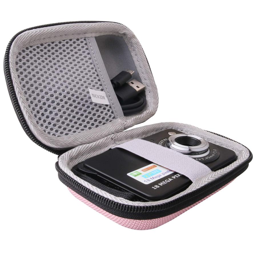 WAIYUJP収納ケース互換の KODAK コダック PIXPRO FZ55/FZ45/FZ43 デジタルカメラ 保護 キャリング 収納ケース. |  | 02