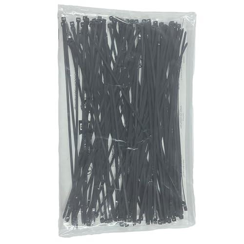 EzySup 120本結束バンド 長さ300mm 幅4.7mm 引張強度22kg 屋外 耐久 黒 | 