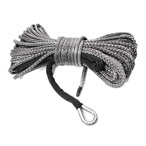 My Outline UHMWPE自動車用基本ウィンチロープ サイズ：6.3mm＊15m シンブルシース付属 色：フックグレー | 