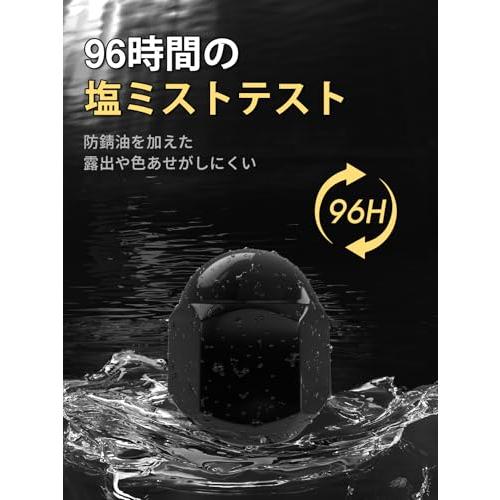 GAsupply 自動車用ホイールナット M12 x P1.25 ラグナット テーパー座60° 19HEX 全長25mm スチール製 ブラック |  | 02