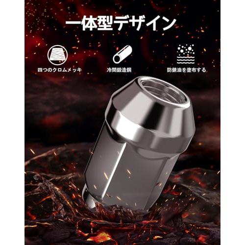 GAsupply ホイールナット M12 x P1.25 テーパー座60° 長さ35mm スチール製 ラグナット 19HEX ニッサン・スバル・ |  | 02