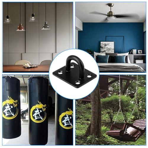 やぬき アイプレート 8個セット 天井 フック 46.5X38MM アイプレート ステンレス 固定金具 パッドアイ 耐腐食性 高強度 固定 止め |  | 06