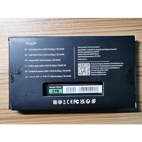 【中古】FIKWOT FS810 4TB SSD SATA3 6Gb/s Fikwot FS810 4TB SSD SATA III 2.5インチ 6GB/秒、内蔵ソリッド