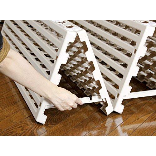 蝶プラ工業 すのこベッド エアースリープ ベージュシングル