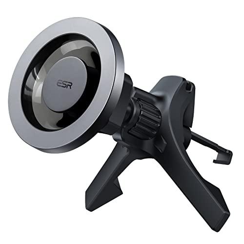 ESR スマホホルダー 車 magSafe 車載ホルダー HaloLock 車載ホルダー マグセーフ 車載磁気スマホホルダー 自動位置調節 スマ | 
