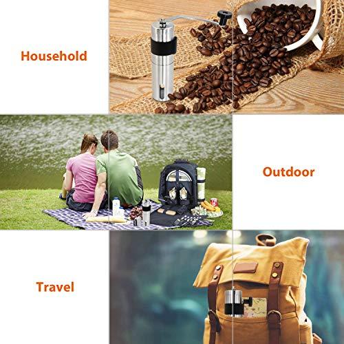 Winwintech 新しいより大きな容量30グラムミニ手動コーヒーミルグラインダーステンレス鋼コーヒー豆ハンドクランクポータブルミルで滑りを防 |  | 06