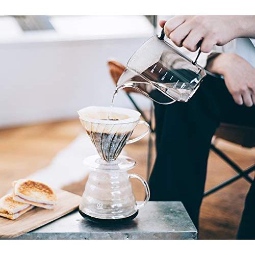 HARIOハリオ V60ドリップケトル・エアー 実用容量350ml 透明ブラック 計量 ポット 日本製 VKA-35-TB |  | 05