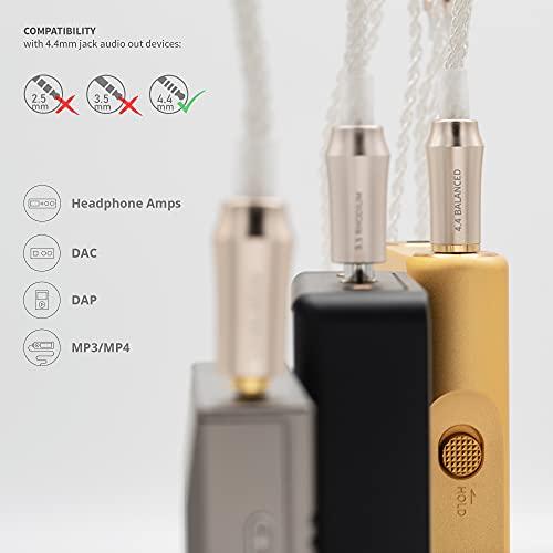 Meze Audio 99 Classics/99Neo 4.4mm アップグレード バランスケーブル シルバー 1.2m M99-4.4 4mm シルバー 2m