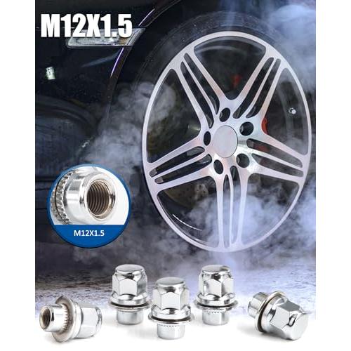 GAsupply トヨタ純正タイプ 車用ホイールナット M12 x P1.5 平面座 21HEX 長さ37mm スチール製 ショート レーシング |  | 05