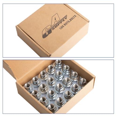 GAsupply トヨタ純正タイプ 車用ホイールナット M12 x P1.5 平面座 21HEX 長さ37mm スチール製 ショート レーシング |  | 06