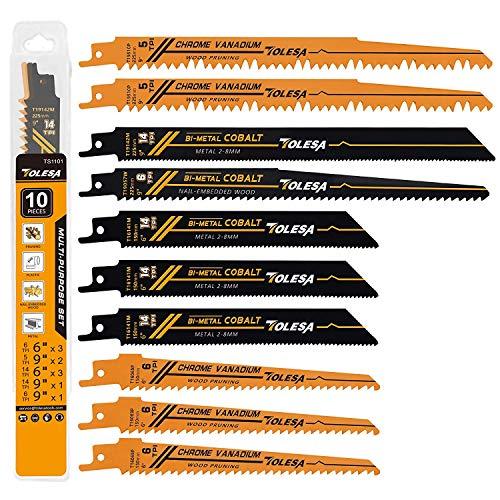 TOLESA レシプロソー替刃 庭木剪定 木工用 金属切断 セーバーソー