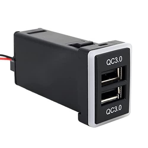 After7 急速充電対応 QC3.0 トヨタ Aタイプ USB 電源 スイッチホール パネル 2ポート 搭載 LED 発光 タブレット スマホ |  | 03