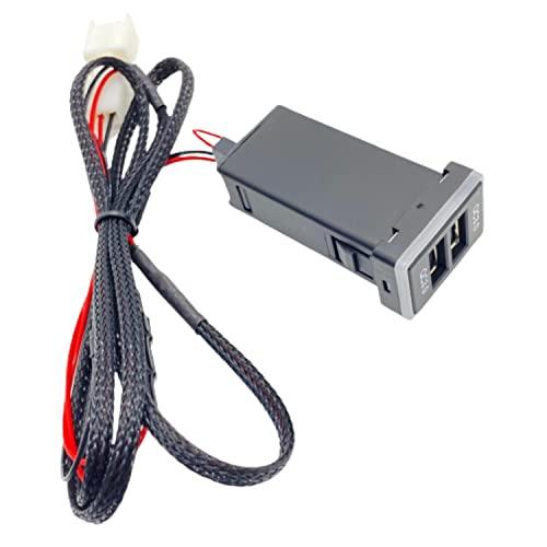 After7 急速充電対応 QC3.0 トヨタ Aタイプ USB 電源 スイッチホール パネル 2ポート 搭載 LED 発光 タブレット スマホ |  | 04