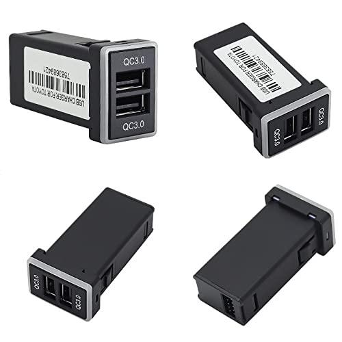 After7 急速充電対応 QC3.0 トヨタ Aタイプ USB 電源 スイッチホール パネル 2ポート 搭載 LED 発光 タブレット スマホ |  | 08