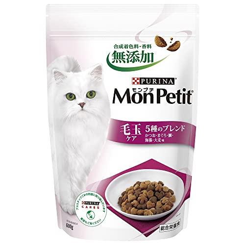 モンプチ キャットフード バッグ ドライ 毛玉ケア 5種のブレンド 成猫用 600ｇ | 