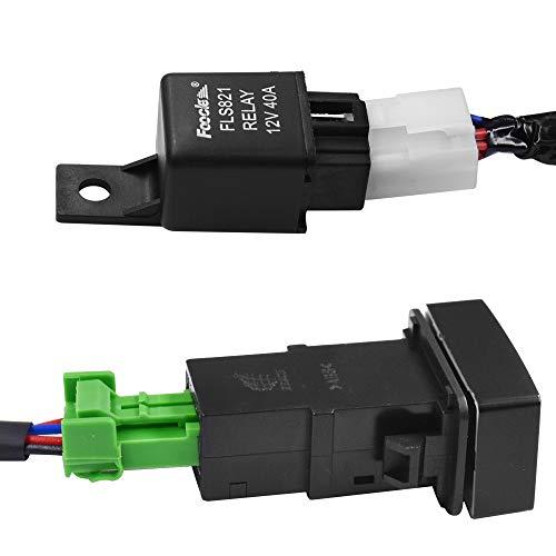 HUIQIAODS H8/H11/H16 LED対応 汎用 スイッチ付 後付フォグランプ用 フォグ配線 リレーハーネス トヨタ 日産 スズキ ダ |  | 03