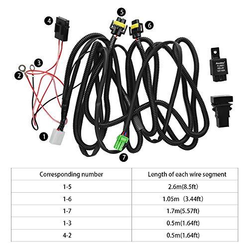 HUIQIAODS H8/H11/H16 LED対応 汎用 スイッチ付 後付フォグランプ用 フォグ配線 リレーハーネス トヨタ 日産 スズキ ダ |  | 06