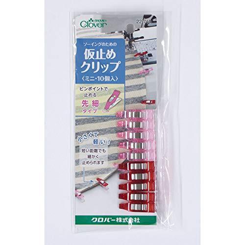 Clover ソーイング用品 仮止めクリップ ミニ 10個入り 22-743 ピンク |  | 04