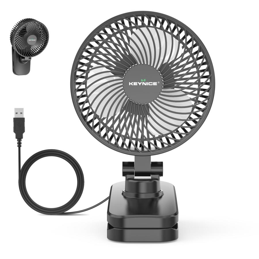 2024新デザインKeynice 卓上扇風機 小型 クリップ 静音 usb給電 節電