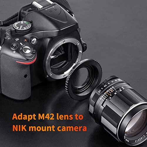 K&F Concept マウントアダプター M42 Nikon Fマウント対応 M42マウント