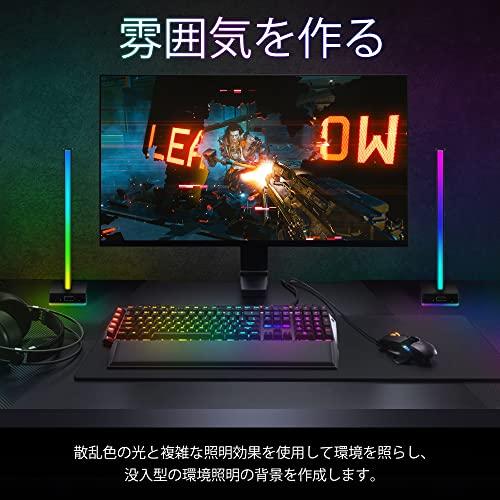 EZDIY-FAB 卓上 ヘッドホンスタンド USB LED デスクトップライト ヘッドセットスタンド 組み立て簡単 ヘッドセット テーブル 収 |  | 01