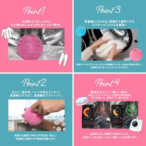 洗濯ボール ドクターランドリー ユニケア からまない スピード乾燥 MAKUAKE達成 ほこりとり 不純物吸着 ブルー |  | 03