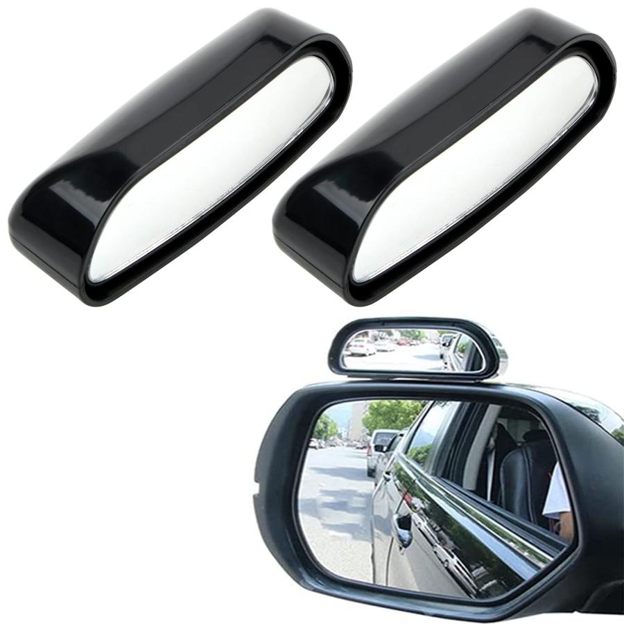 DFsucces 車用 補助 ミラー 自動車 補助用サイドミラー 角度調整可能 後方確認 死角解消 事故防止 簡単取り付け 左右2個セット | 