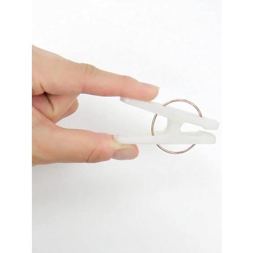 オーエ 洗濯バサミ 約縦5.5cm×横3.7cm×奥行1.2cm ホワイト アルモア モノトーン ピンチ 吊りヒモ 5本付 16個入 4個セット |  | 05