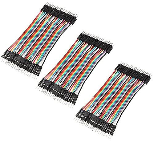 KKHMF 120PCS ブレッドボード・ジャンパーワイヤ（オス-オス）（10cm）120本 | 