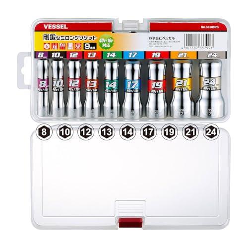 ベッセルVESSEL 剛鍛セミロングソケット9本組 SL209PS |  | 01